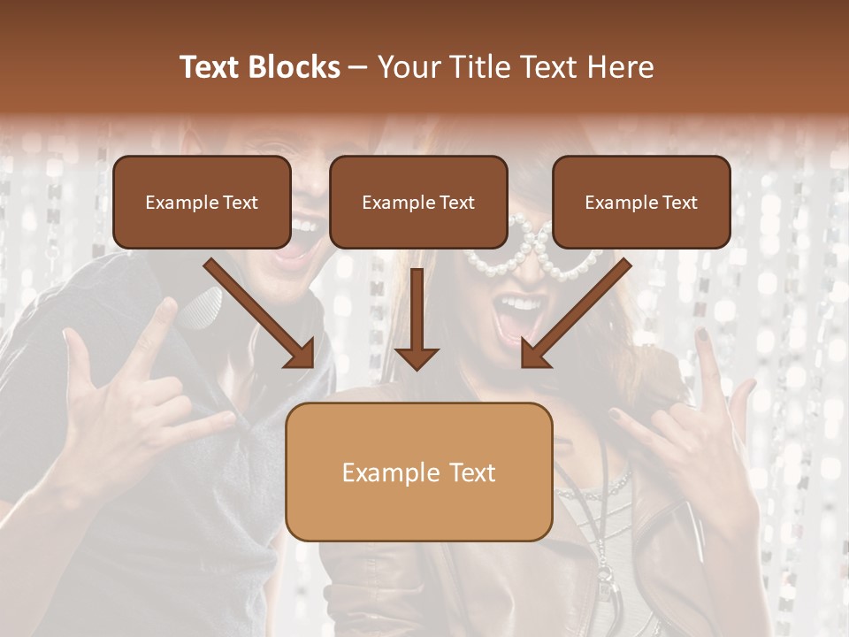 Screaming People Club PowerPoint Template