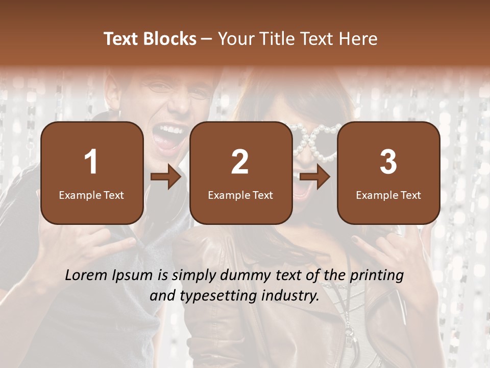 Screaming People Club PowerPoint Template