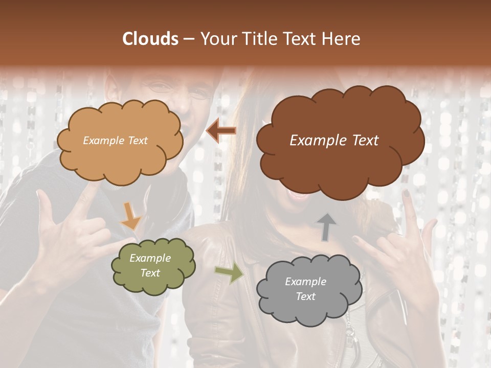Screaming People Club PowerPoint Template
