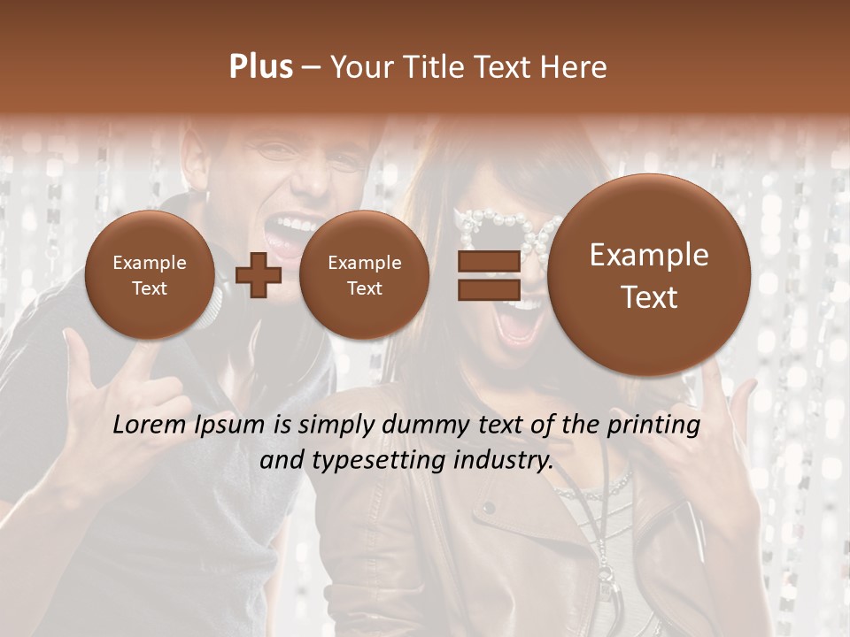 Screaming People Club PowerPoint Template