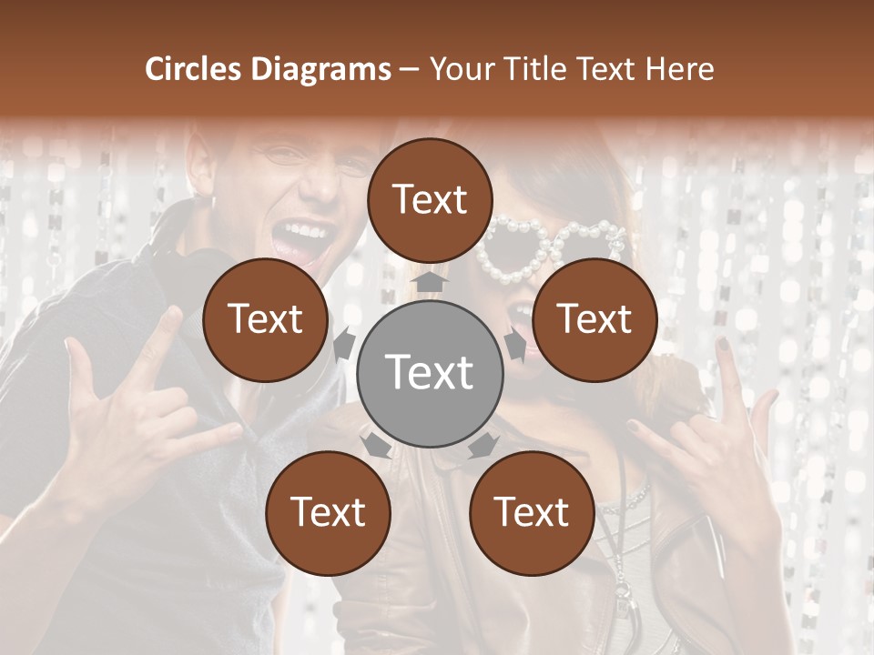 Screaming People Club PowerPoint Template