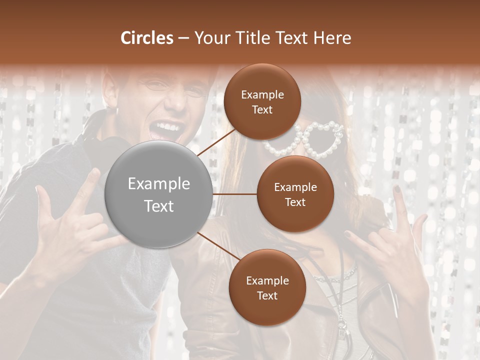 Screaming People Club PowerPoint Template