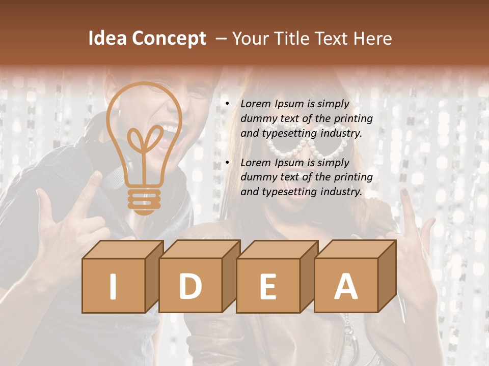 Screaming People Club PowerPoint Template