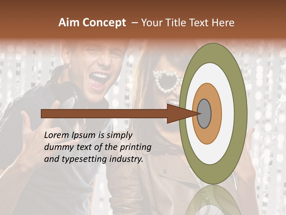 Screaming People Club PowerPoint Template