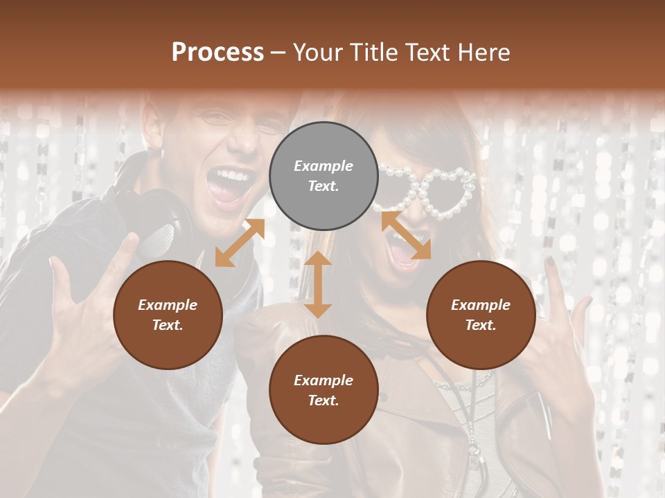 Screaming People Club PowerPoint Template