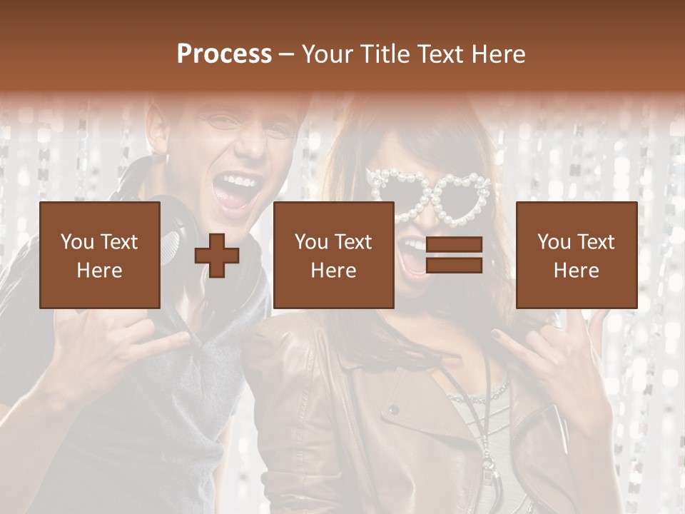 Screaming People Club PowerPoint Template