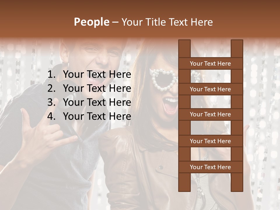 Screaming People Club PowerPoint Template
