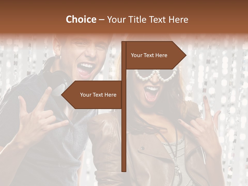 Screaming People Club PowerPoint Template