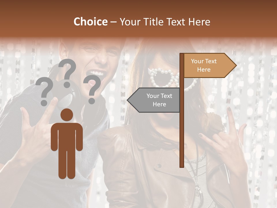 Screaming People Club PowerPoint Template