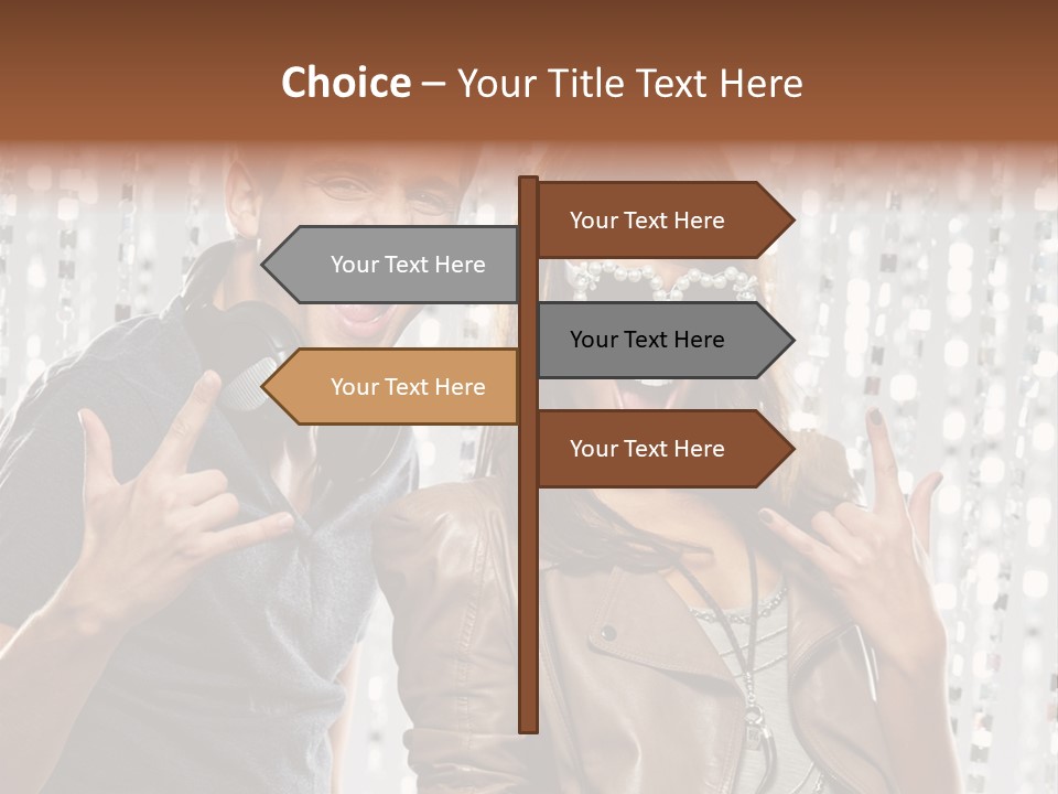 Screaming People Club PowerPoint Template