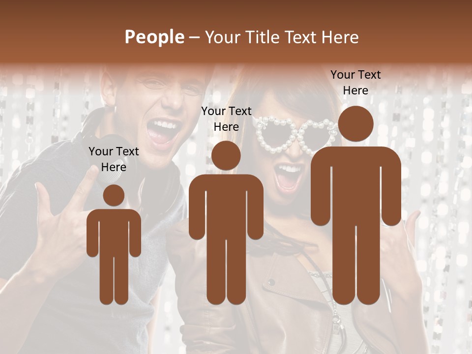 Screaming People Club PowerPoint Template