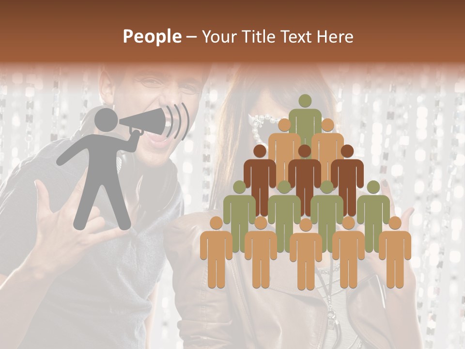 Screaming People Club PowerPoint Template
