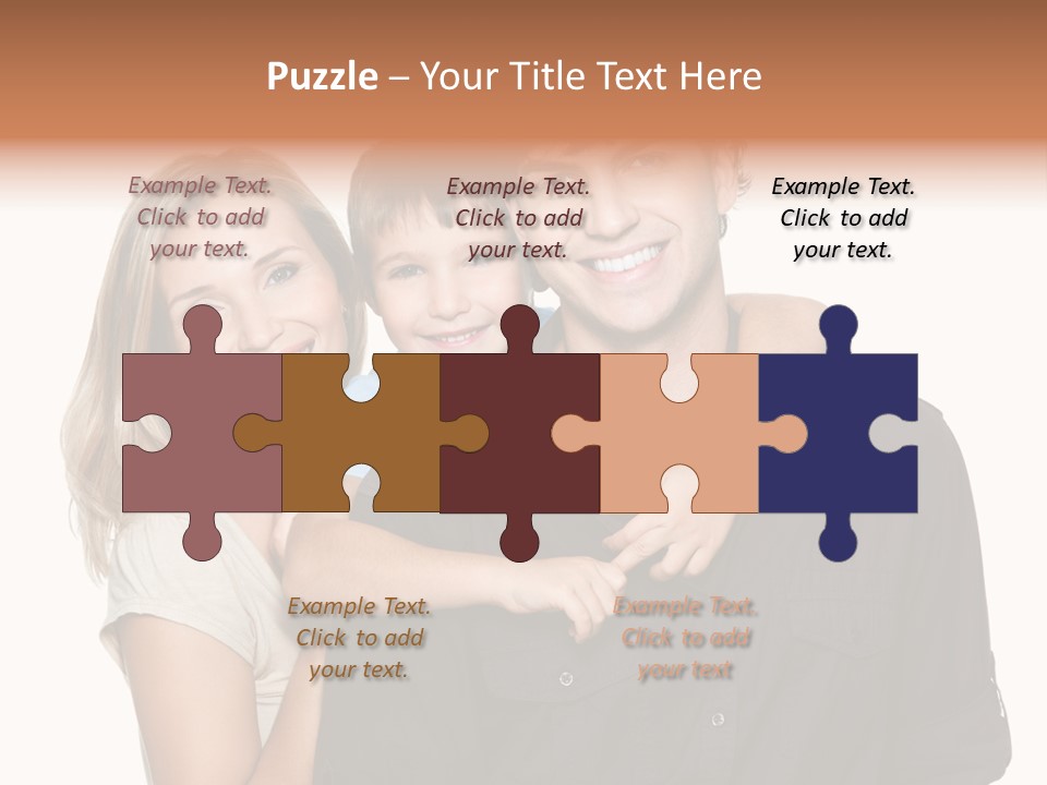 Toothy Three Hug PowerPoint Template