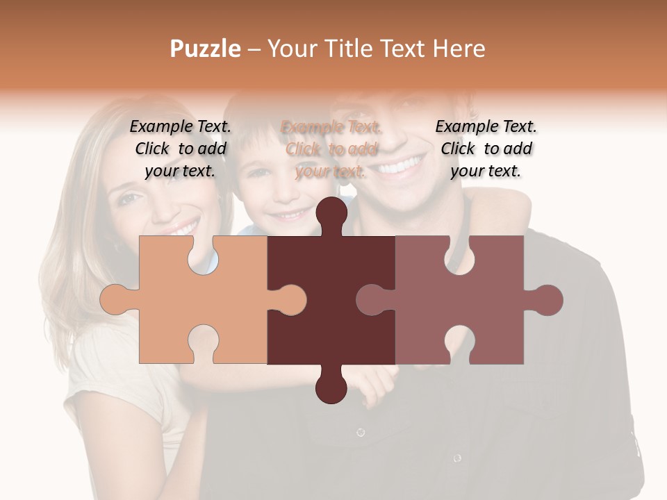 Toothy Three Hug PowerPoint Template