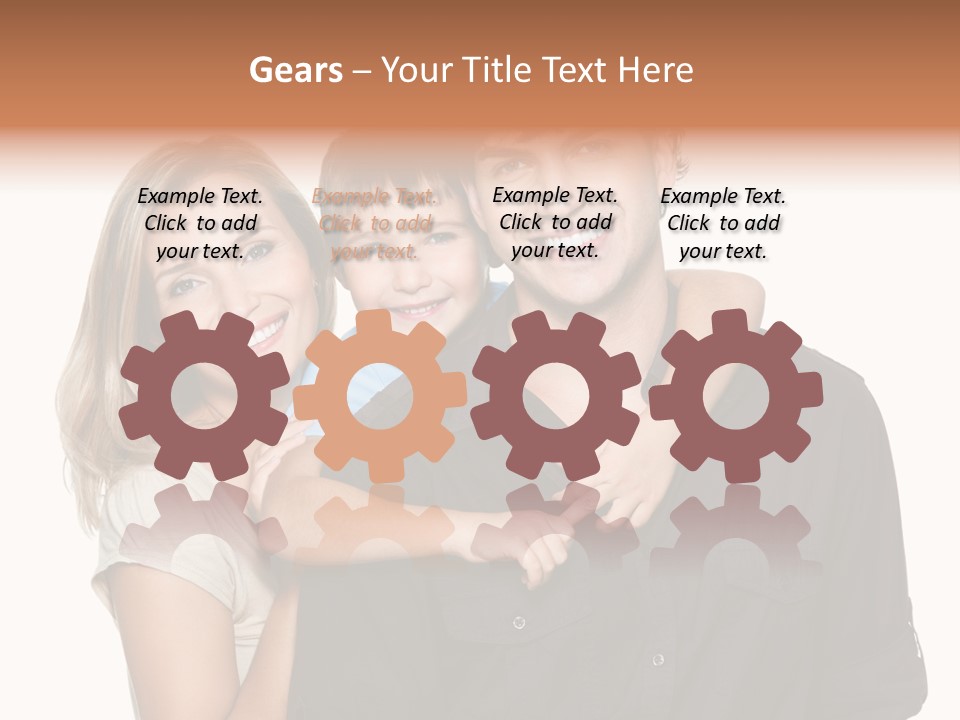 Toothy Three Hug PowerPoint Template