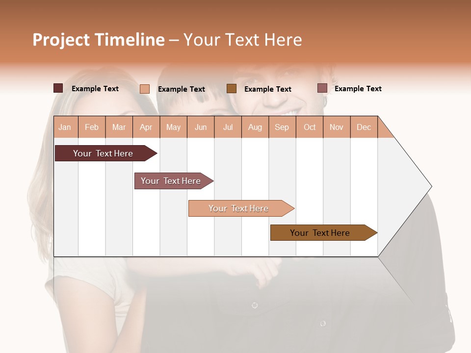 Toothy Three Hug PowerPoint Template