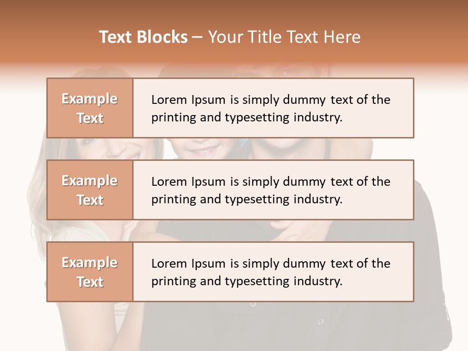 Toothy Three Hug PowerPoint Template