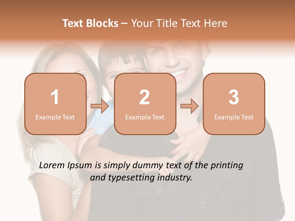 Toothy Three Hug PowerPoint Template