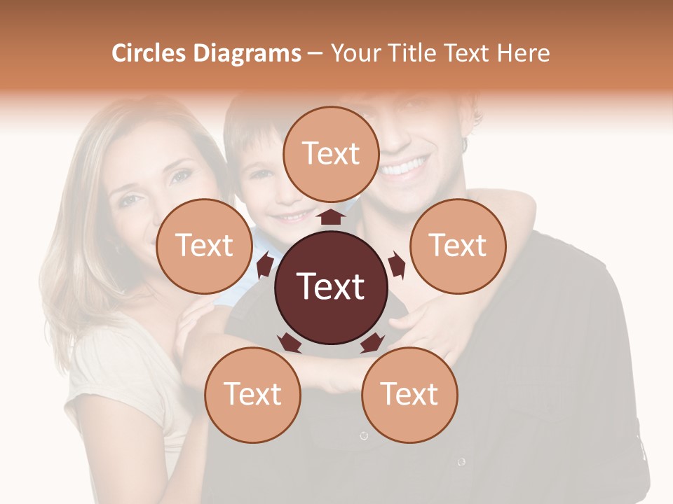 Toothy Three Hug PowerPoint Template