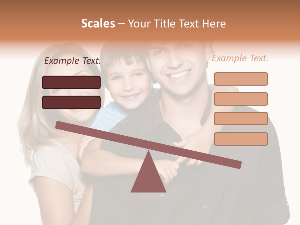 Toothy Three Hug PowerPoint Template