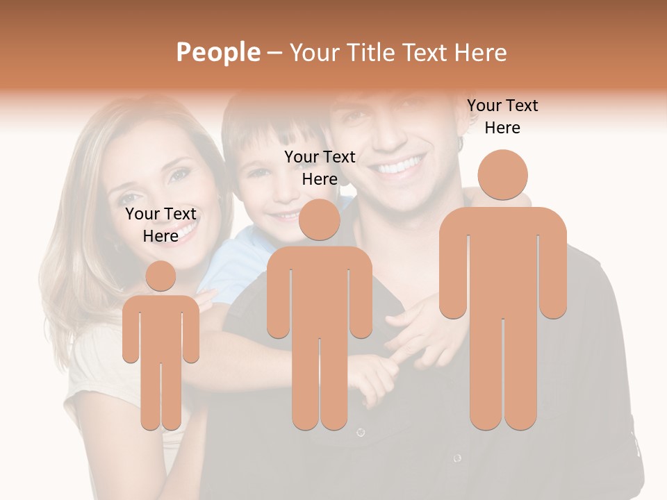 Toothy Three Hug PowerPoint Template