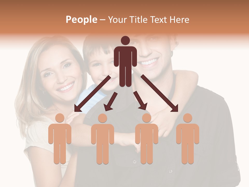 Toothy Three Hug PowerPoint Template