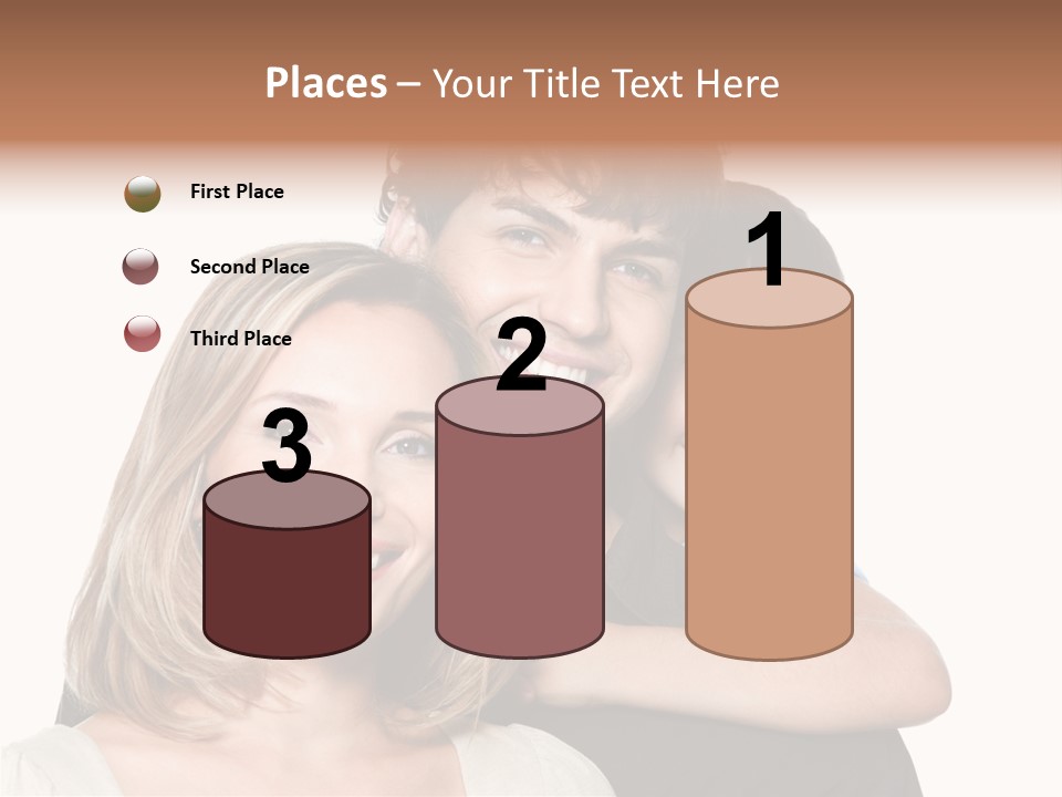 Embrace Smiling Love PowerPoint Template