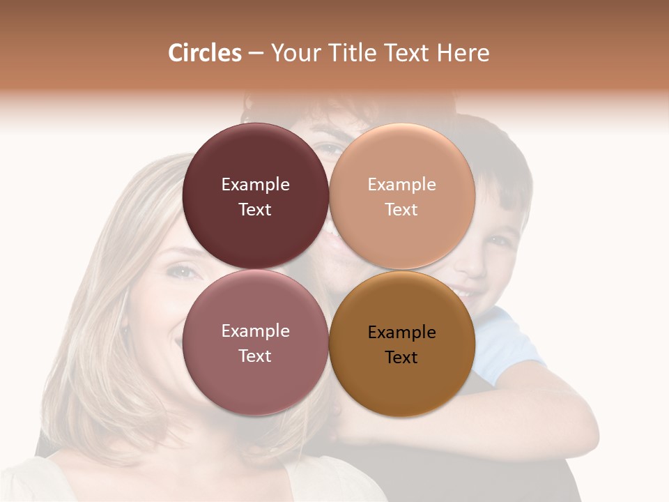 Embrace Smiling Love PowerPoint Template