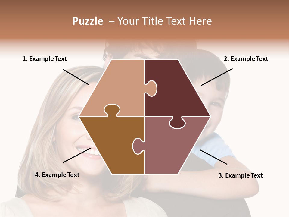 Embrace Smiling Love PowerPoint Template