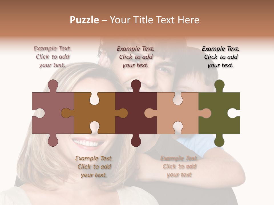 Embrace Smiling Love PowerPoint Template