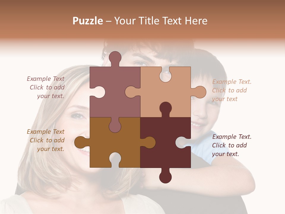 Embrace Smiling Love PowerPoint Template