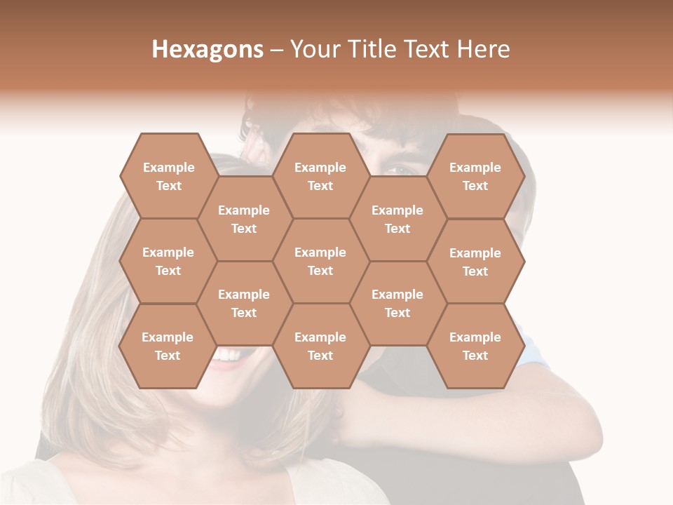 Embrace Smiling Love PowerPoint Template