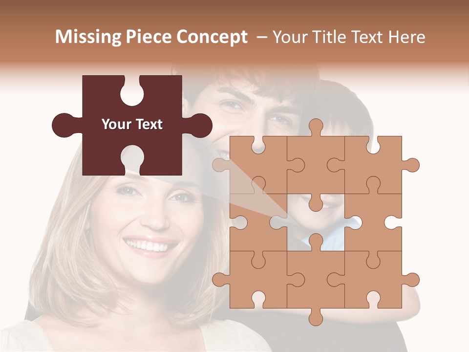 Embrace Smiling Love PowerPoint Template