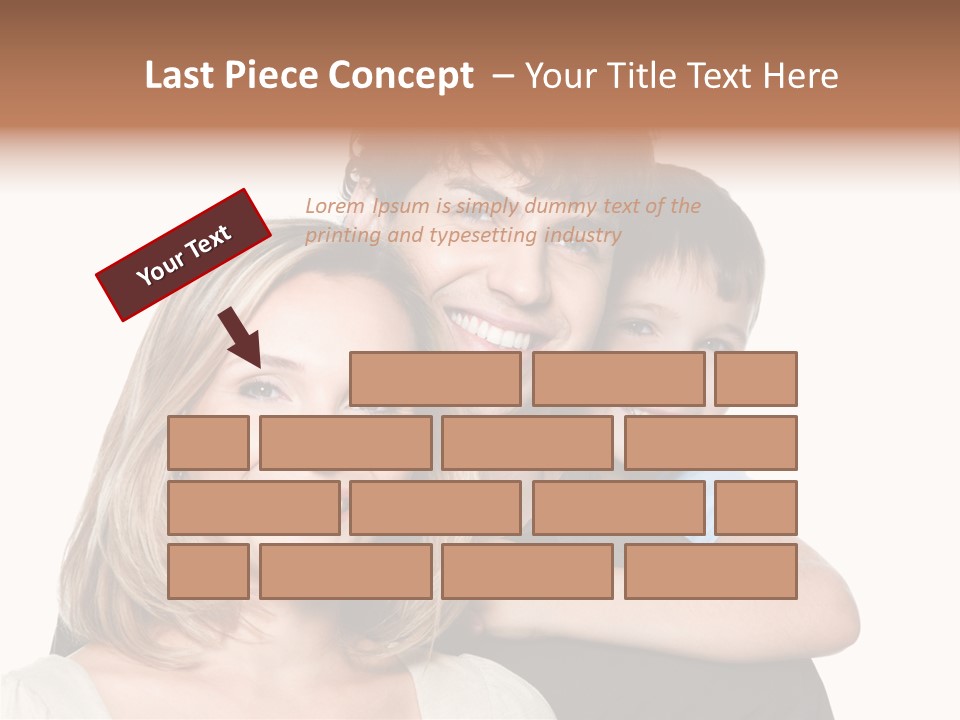 Embrace Smiling Love PowerPoint Template