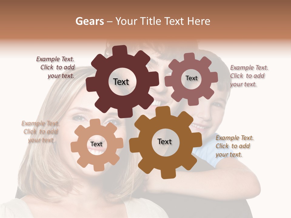 Embrace Smiling Love PowerPoint Template