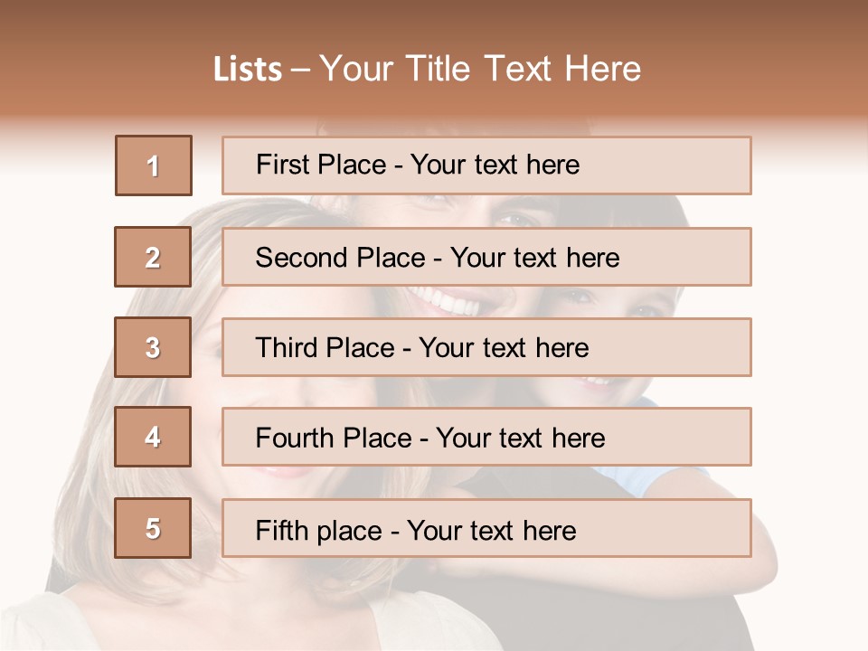 Embrace Smiling Love PowerPoint Template