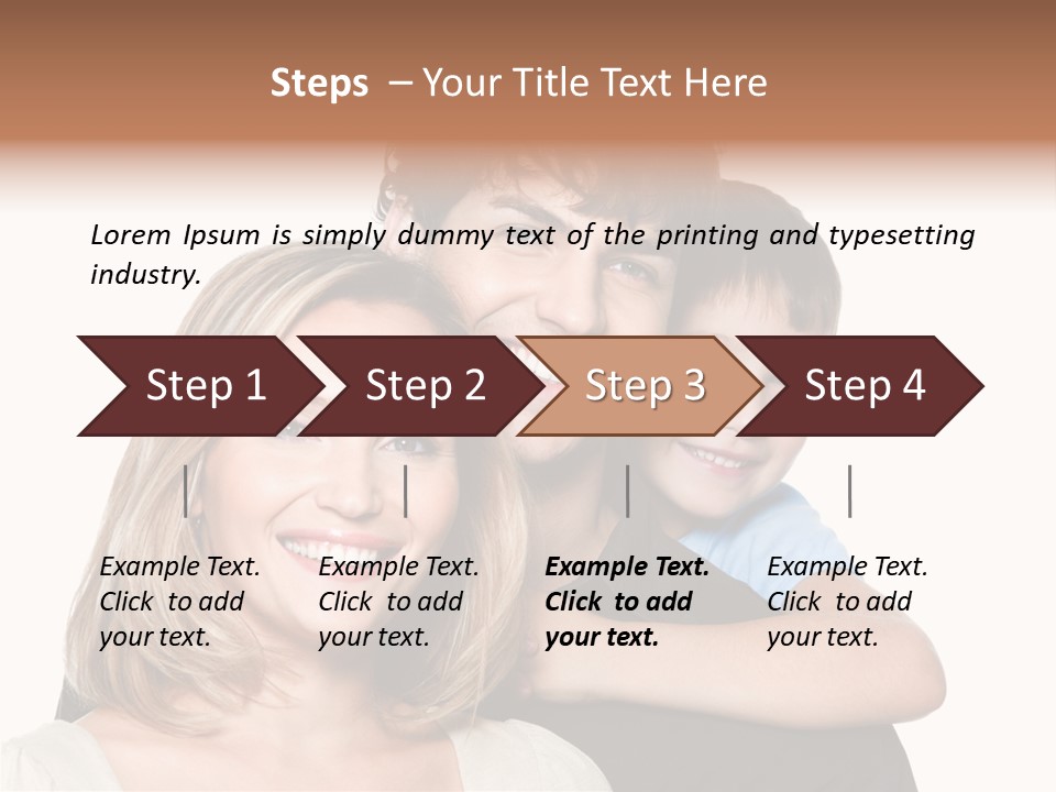 Embrace Smiling Love PowerPoint Template