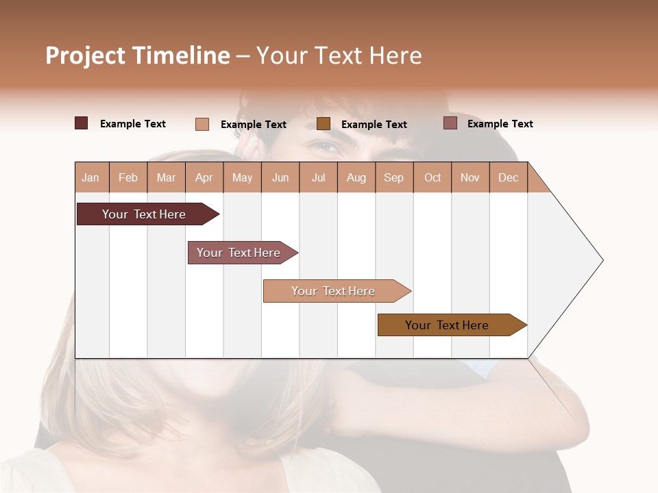 Embrace Smiling Love PowerPoint Template