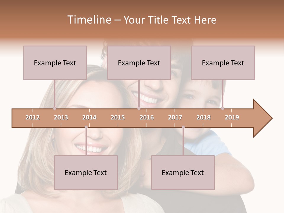 Embrace Smiling Love PowerPoint Template