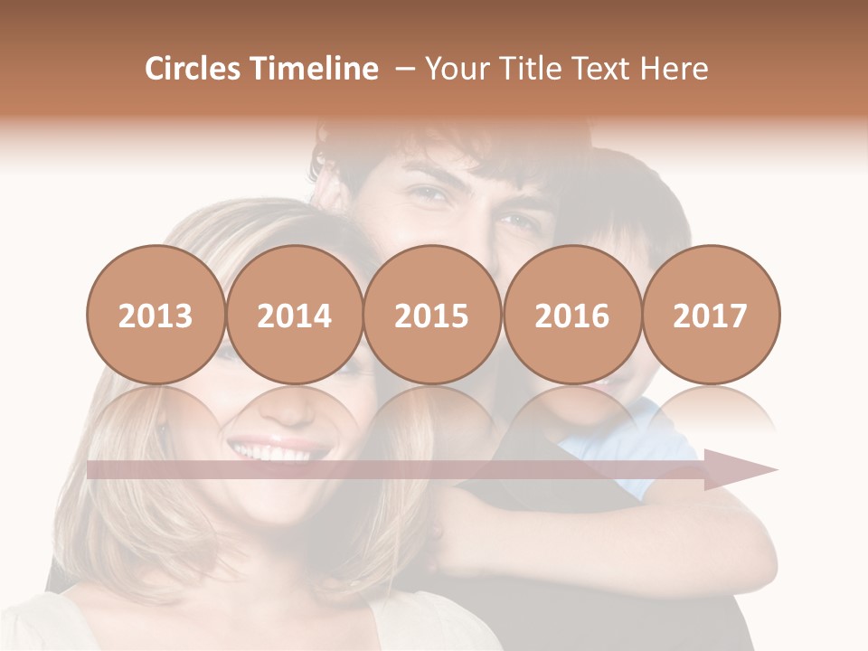 Embrace Smiling Love PowerPoint Template