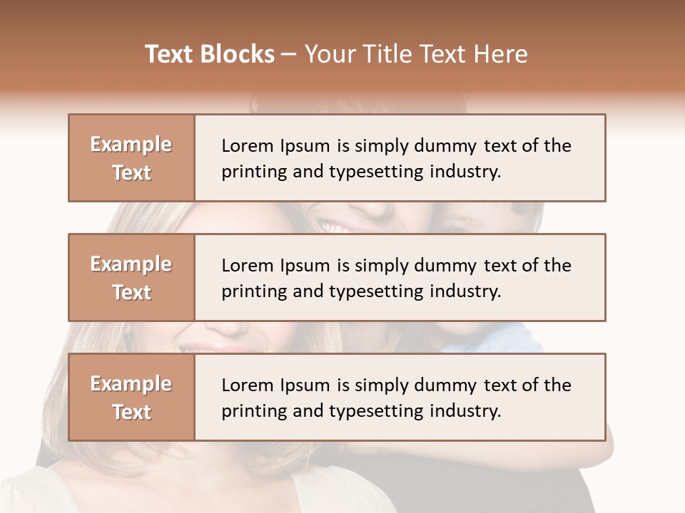 Embrace Smiling Love PowerPoint Template