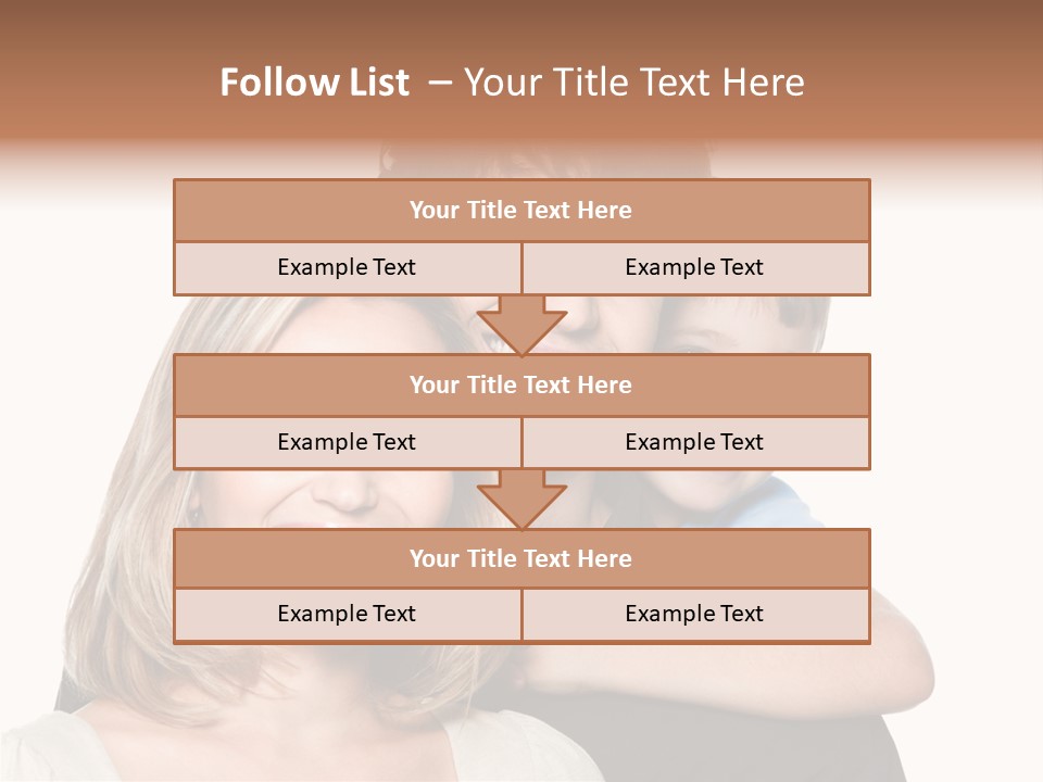 Embrace Smiling Love PowerPoint Template