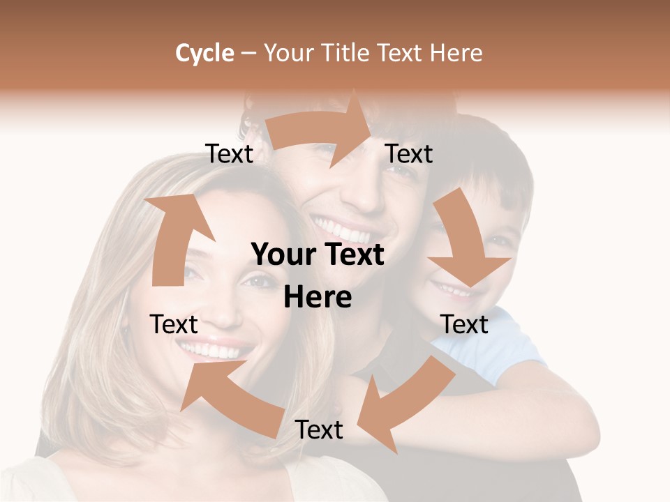 Embrace Smiling Love PowerPoint Template