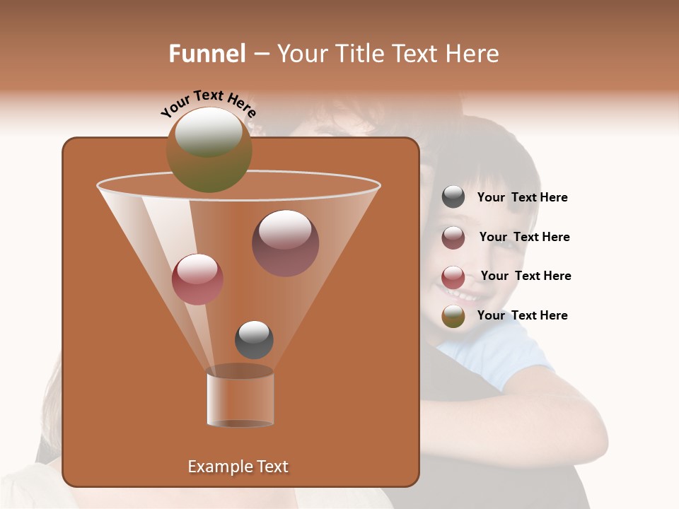 Embrace Smiling Love PowerPoint Template