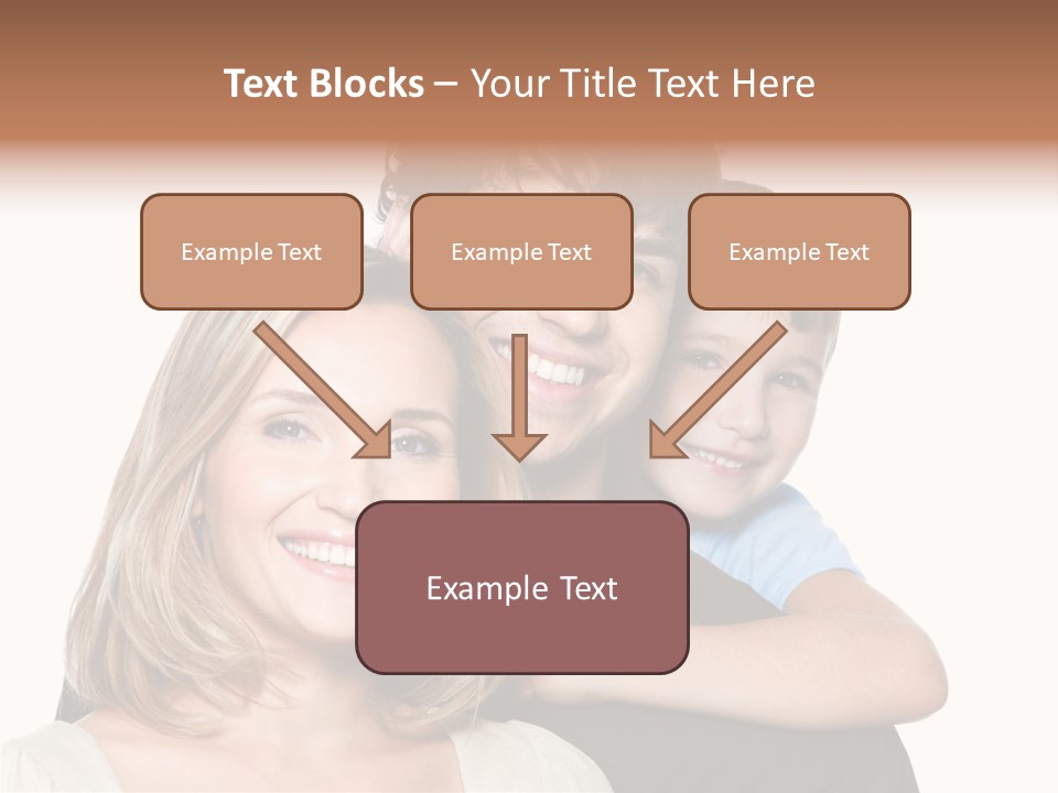 Embrace Smiling Love PowerPoint Template