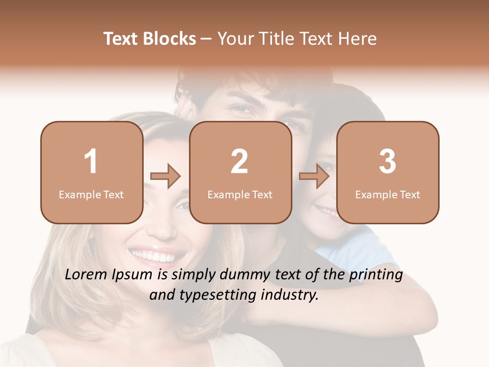Embrace Smiling Love PowerPoint Template