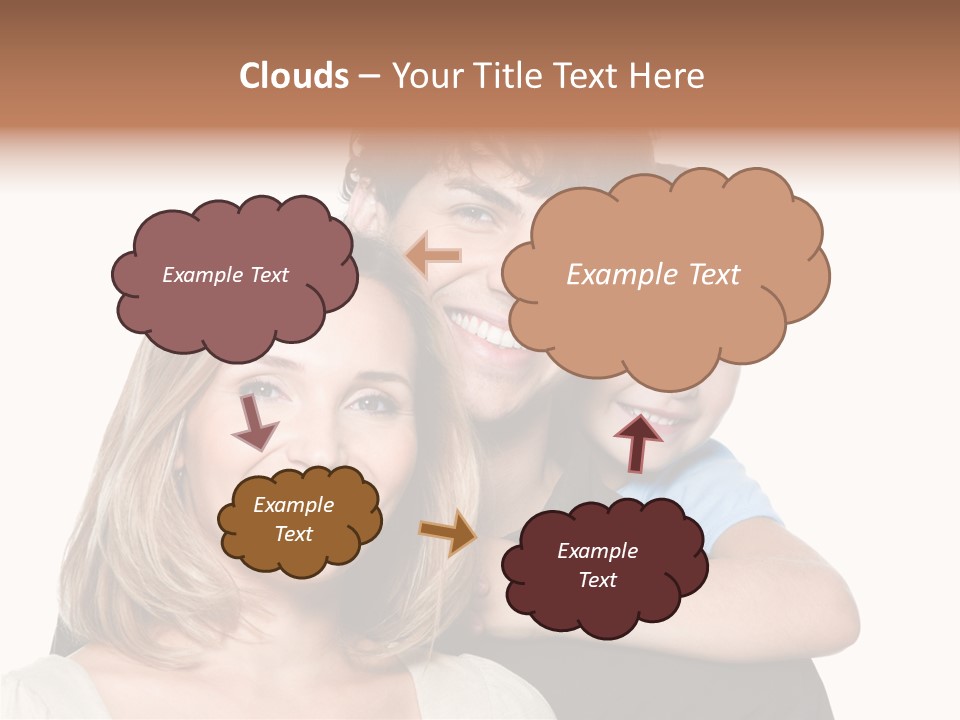 Embrace Smiling Love PowerPoint Template