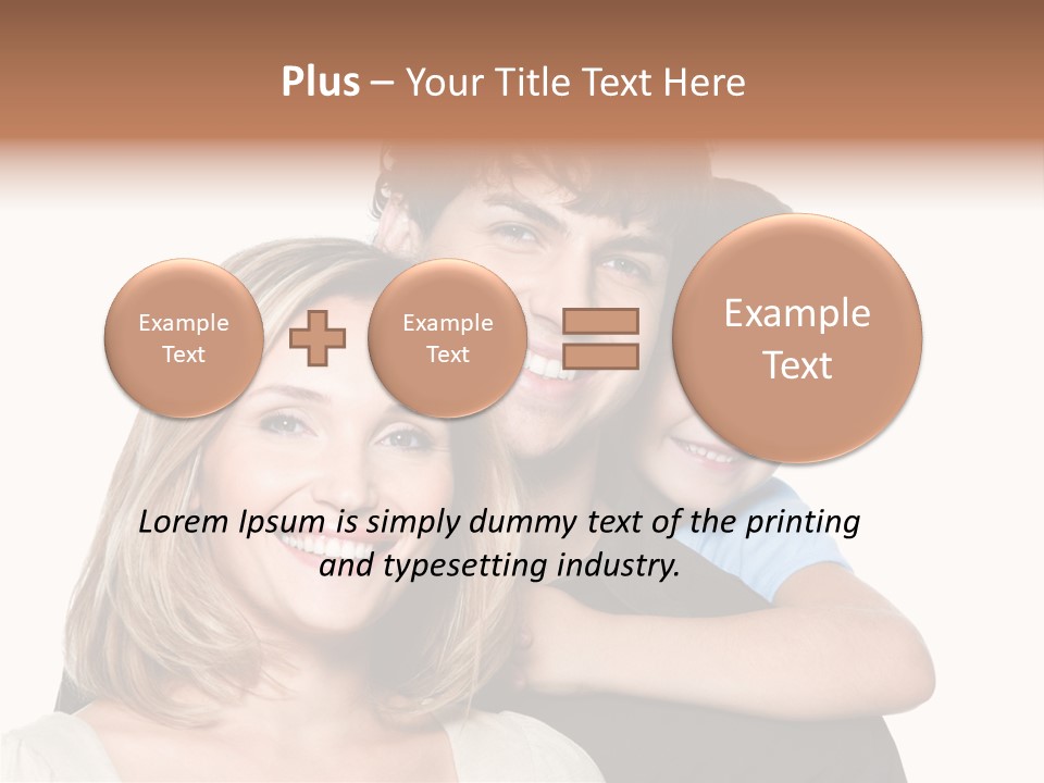 Embrace Smiling Love PowerPoint Template