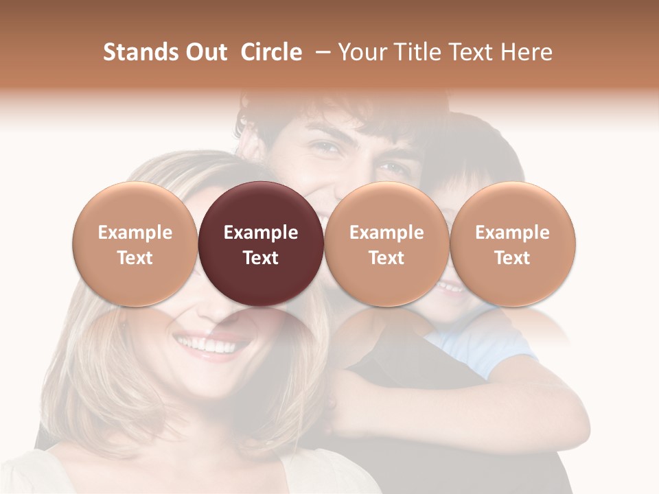 Embrace Smiling Love PowerPoint Template