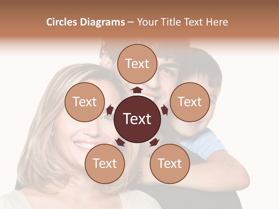 Embrace Smiling Love PowerPoint Template